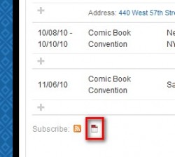 iCal Feed