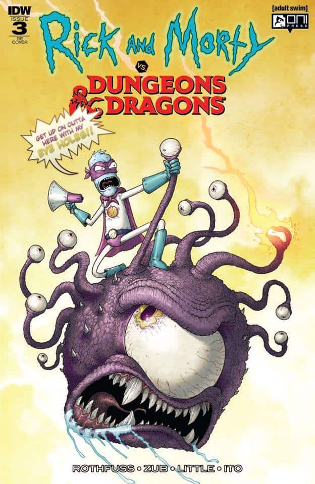 OF 4 IDW Publishing RI COVER RICK /& MORTY VS DUNGEONS /& DRAGONS #3