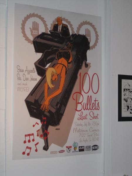 100 Bullets ad for the party.