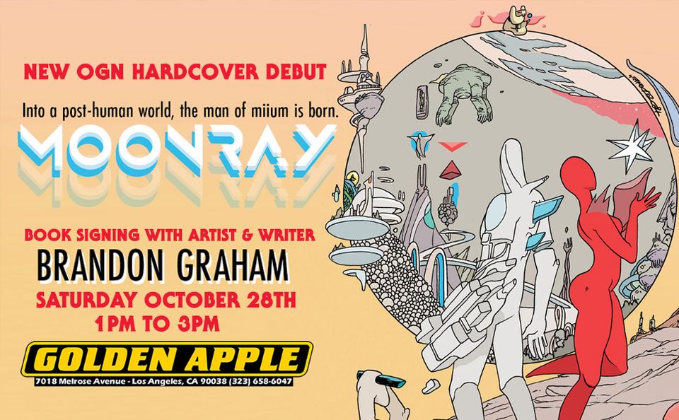 Brandon graham's new album'moonfay' at golden apple.