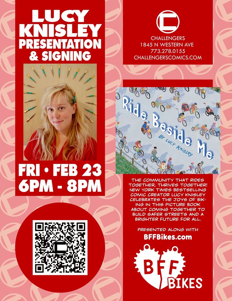 A flyer for lucy kinsley's book signing and presentation.