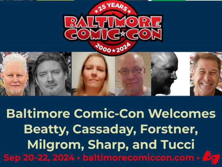 New Talent Headed to Baltimore Comic-Con 2024