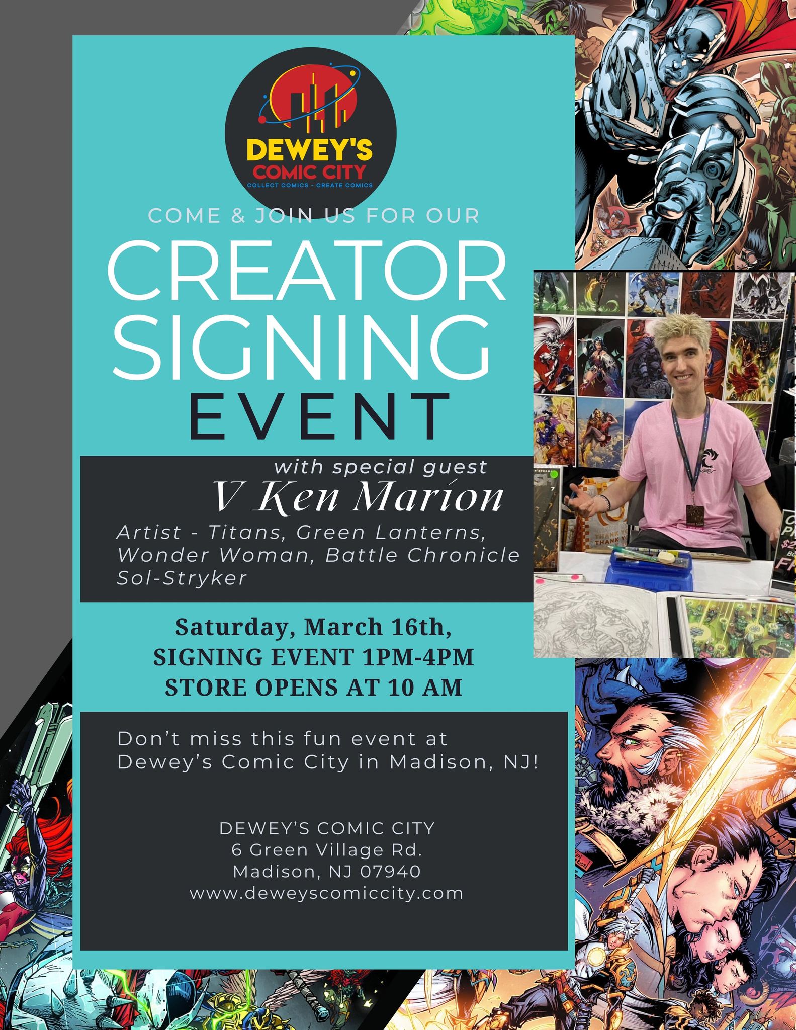 Creator signing event - v ken martin.