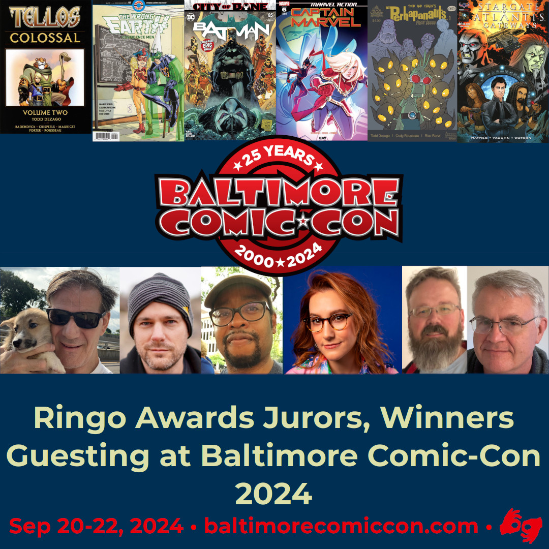 Ringo awards jurors and winners announced as special guests at baltimore comic-con 2024, event running from september 20-22.