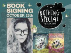 AZ – Nothing Special Signing | Oct 26th Book signing event announcement for "Nothing Special" by Katie Cook on October 26th, featuring graphic novels and event details in Gilbert and Tempe.