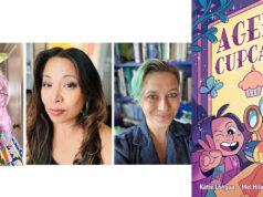 CA – Agent Cupcake Signing | Jan 10th Three women pose for individual portraits, followed by the colorful book cover of "Agent Cupcake" featuring illustrated characters.