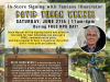 MA – David Thorn Wenzel Signing | June 27th Poster for an in-store signing event with fantasy illustrator David Thorn Wenzel on June 27th, 11am-4pm at That’s Entertainment in Worcester, MA, promoting Free RPG Day.