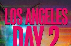 CA – Final Space: The Final Chapter Signing | June 28th Poster with "LOS ANGELES DAY 2" in large pink letters, June 28th, 2PM to 8PM, and a cartoon superhero standing in front of a colorful, cloudy sky and aircraft.