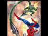 NYC – Pablo Marcos Signing | June 28th Comic book illustration of Spider-Man fighting a green armored villain as a mechanical arm strikes. Event details for Pablo Marcos signing at Forbidden Planet are shown below.