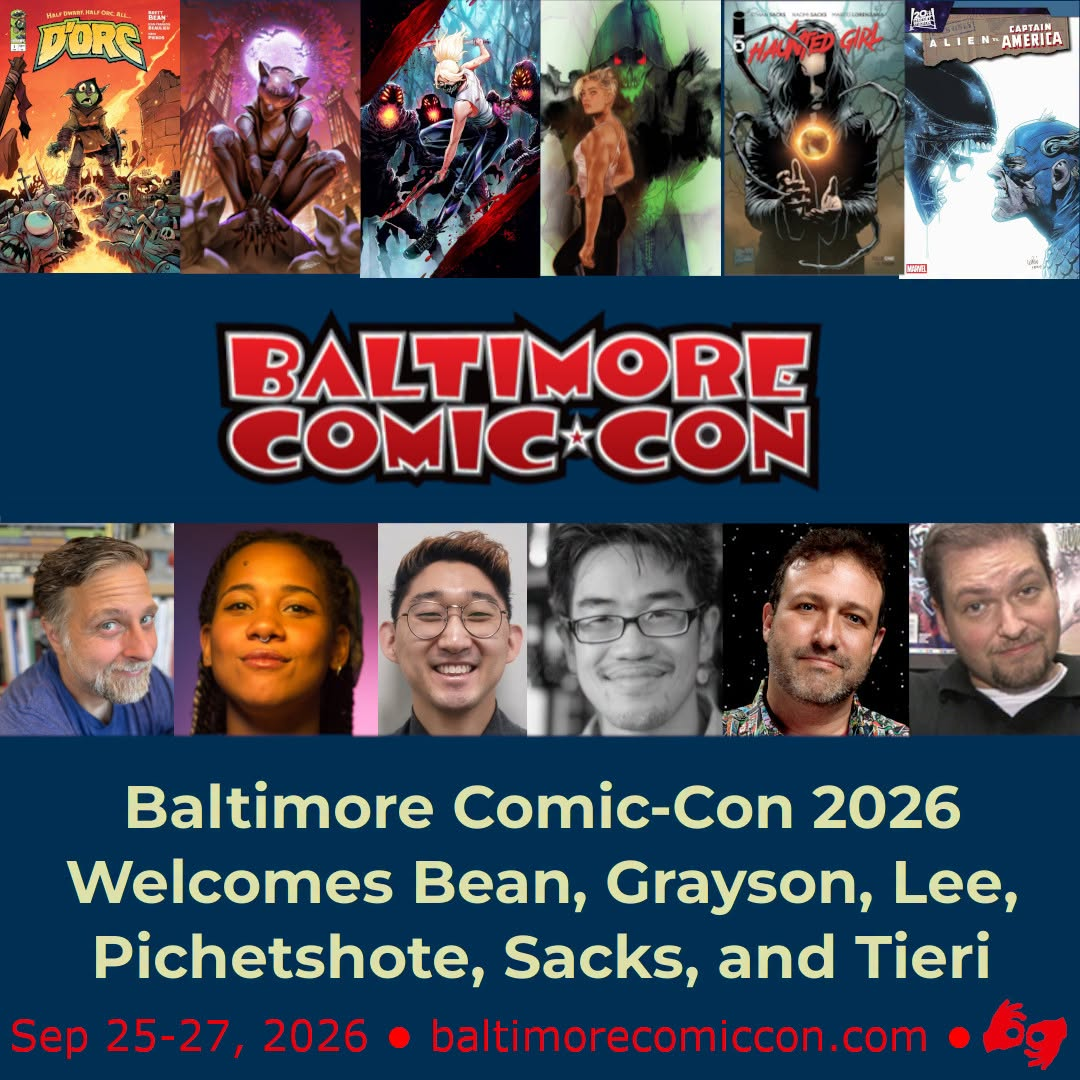 New Additions to Baltimore Comic Con 2026