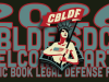 CBLDF Hosts SDCC 2026 Welcome Party Graphic for the 2026 CBLDF SDCC Welcome Party, featuring a stylized Statue of Liberty holding a flag, with bold text for the Comic Book Legal Defense Fund.