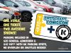 FC3/IC3 2026 on July 11th Rows of parked cars with a promotional banner for First Coast Comic Con, detailing event date, venue, ticket prices, and included parking information.
