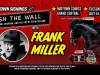 NYC – Push the Wall Signing | July 14th Event poster for "Push the Wall" signing with Frank Miller at Midtown Comics Grand Central on July 14 at 12 PM, promoting limited signings for 100 fans and a livestream option.