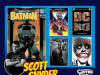 Absolute Scott Snyder Experience at 2026 Cincinnati Comic Expo Comic book covers by Scott Snyder are displayed, including Batman and Detective Comics, alongside a photo of Snyder and the Cincinnati Comic Expo logo, with event dates September 25-27.