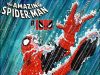 ON – Amazing Spider-Man #1000 Signing | Sept 12th Comic book cover of The Amazing Spider-Man #100 shows Spider-Man swinging through pouring rain, with water splashing off his suit and a stylized mask design in the number 100.