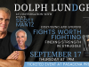 CA – Dolph Lundgren Signing | Sept 17th Promotional poster for a book event with Dolph Lundgren and Scott Mantz, featuring a book cover, date, time, and event location at Pasadena Presbyterian Church.