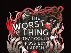 UK – The Worst Thing That Could Possibly Happen Signing | Sept 3rd Poster for a comic launch party shows a child with a red backpack facing shadowy hands emerging from trees. Event details for “The Worst Thing That Could Possibly Happen” listed below.