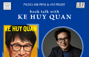 DC – Never Say Die Signing | Sept 16th Promotional image for a book talk with Ke Huy Quan featuring his memoir “Never Say Die,” scheduled for Wednesday, September 16 at 7 PM at Lincoln Theatre.