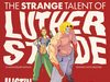 MD – Luther Strode Anniversary Signing | Oct 17th A comic book cover shows a muscular man with blond hair and a woman with red hair, both in colorful outfits, standing in front of large stylized text promoting an event.