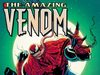 CA – Amazing Venom Signing | Oct 3rd Comic book cover showing Venom merged with Spider-Man, swinging in front of a full moon, with raised fists and pointing hands in the foreground. The title reads “The Amazing Venom.”.