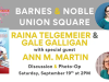 NYC – The Baby-Sitters Club 40th Anniversary Signing | Sept 19th Barnes & Noble Union Square event flyer featuring Raina Telgemeier, Gale Galligan, and guest Ann M. Martin for “The Baby-Sitters Club” discussion and photo op on September 19 at 2 PM.