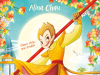 CA – Monkey King: Uproar in Heaven Signing | Sept 19th Illustration of a monkey wearing yellow armor holding a staff, with flowers and a palace in the background. Text reads: “Monkey King: Uproar in Heaven” by Alina Chau.