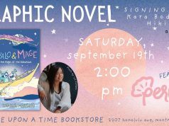 CA – Squalo & Mage Signing | Sept 19th Graphic novel signing with Kara Bodegon-Hikino, Saturday September 19th, 2:00 pm at Once Upon a Time Bookstore; featuring Perlas ice cream. Ages 8+.