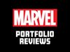 Marvel Offers Portfolio Reviews at NYCC 2026 The Marvel logo is shown above the words “Portfolio Reviews” on a black background.