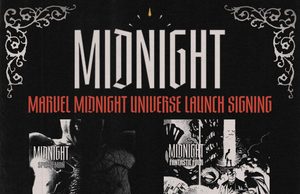MD – Marvel Midnight Universe Signing | Oct 27th Event poster for the Marvel Midnight Universe launch signing on October 24, 2026, at Third Eye Annapolis, featuring authors Phillip K. Johnson and Benjamin Percy.