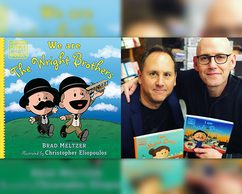 MO – We Are The Wright Brothers Signing | Oct 8th The children’s book “We are the Wright Brothers” by Brad Meltzer and Christopher Eliopoulos shown next to the authors holding their other books, “I am Marie Curie” and “I am Walt Disney.”.