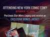 Star Wars Books Events at NYCC 2026 Promotional poster for Star Wars: Legacy at New York Comic Con, October 8-11, 2026. Purchase the book for $30 at Penguin Random House booth #3021 to receive an exclusive bonus jacket.