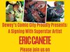 NJ – Absolute Batman #25 Variant Signing | Oct 28th Poster for an Eric Canete signing event at Dewey’s Comic City on Wednesday, Oct 28, from 4:00 to 6:00 PM, located at 6 Green Village Rd, Madison, NJ.