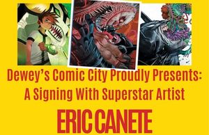 NJ – Absolute Batman #25 Variant Signing | Oct 28th Poster for an Eric Canete signing event at Dewey’s Comic City on Wednesday, Oct 28, from 4:00 to 6:00 PM, located at 6 Green Village Rd, Madison, NJ.