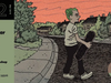 SC – The Mess Signing | Oct 22nd Event poster for a Noah Van Sciver book talk for “The Mess” on October 22 at 6:00 PM at Hub City Bookshop, featuring an illustration of a person carrying a skateboard down a residential street.